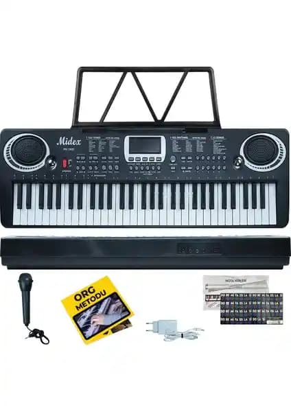 Midex PS-1500BK Dijital Org: Başlangıç Seviyesi İçin Çok Yönlü ve Kullanışlı Müzik Aleti