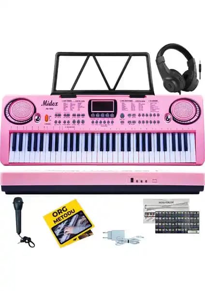 Midex PS-1500PK-H Başlangıç İçin Pembe 61 Tuşlu Dijital Org İnceleme ve Özellikleri