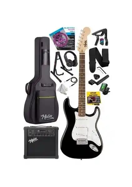 Midex RPH-30WB-25AMP Elektro Gitar Seti: Şık Tasarım ve Zengin Ses Seçenekleri
