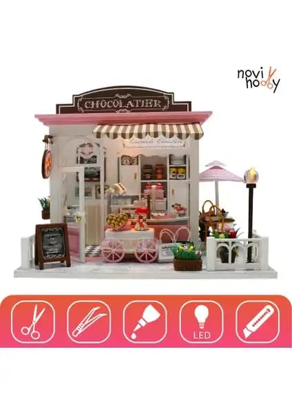 Novi Minyatür Maket Ev Kiti ile Yaratıcı Dekorasyon ve Hobi Deneyimi