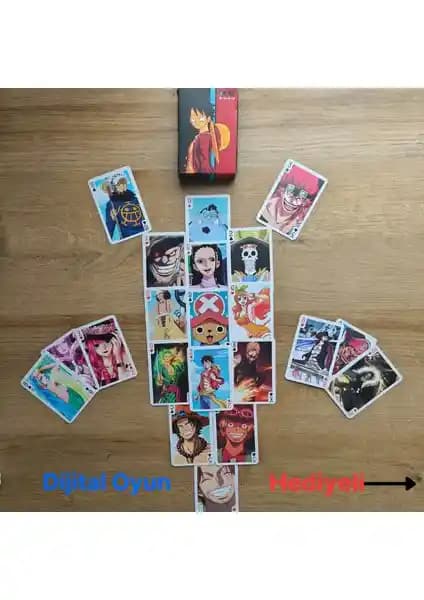 One Piece Temalı Anime İskambil ve Poker Kart Destesi Yüksek Kalite ve Koleksiyon Değeri