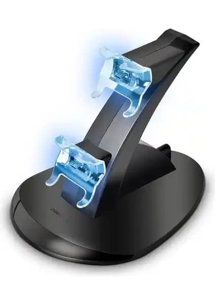 Polosmart PSG06 Şarjlı Kablosuz Joystick Standı Siyah Modern Oyun Deneyimi İçin Uygun