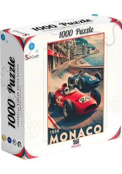Soi Craft 1000 Parça Monaco 1956 Puzzle Sanat ve Zekanın Buluşması