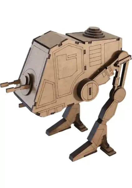 Star Wars AT-PT Walker 3D Ahşap Puzzle: Eğitici ve Kişiselleştirilebilir Hobi Ürünü