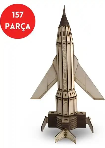 Thunderbird 1 Roket Ahşap Maketi: Detaylı ve Dayanıklı Uzay Modeli Tasarımı