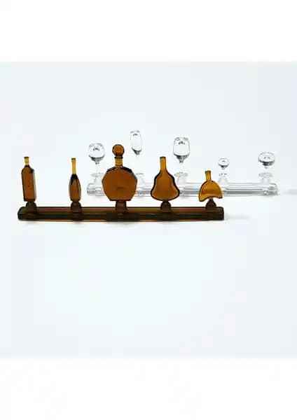 Vox 10'lu Şişe ve Bardak Seti 1:25 Ölçekli Detaylı Model ve Hobi Malzemeleri