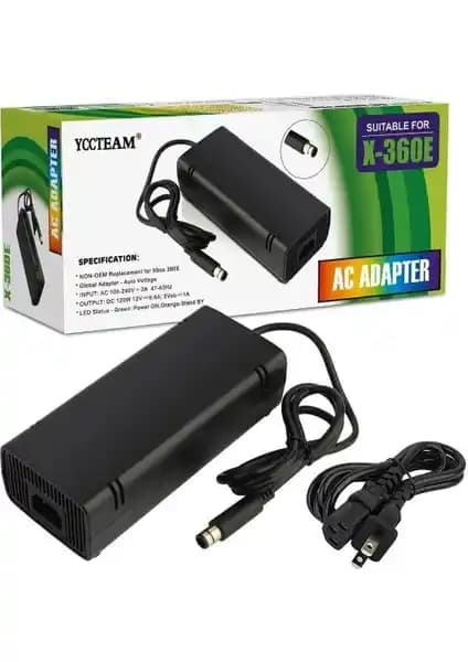 Xbox 360 Slim E için Türkiye Uyumlu Güç Adaptörü Güvenilir ve Uzun Ömürlü Kullanım
