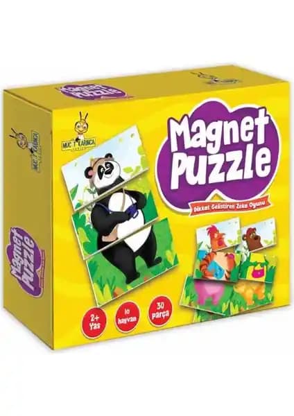 Yükselen Zeka +2 Yaş Magnet Puzzle ile Erken Dönem Bilişsel ve Motor Gelişim Destekçisi