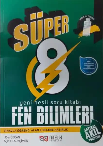 8. Sınıf Fen Bilimleri Soru Kitabı Güncel Müfredata Uygun ve Detaylı İçerik