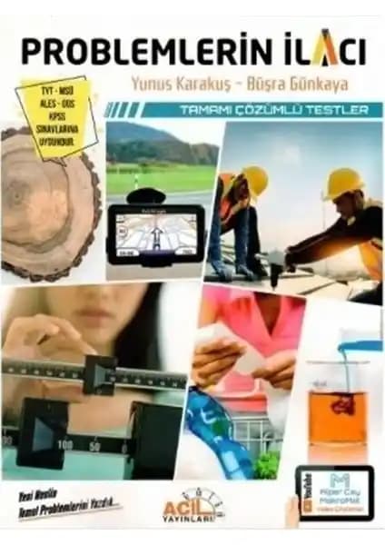 Acil Yayınları Problemlerin İlacı Tamamı Çözümlü Testler Sınavlara Hazırlık İçin Güncel Kaynak