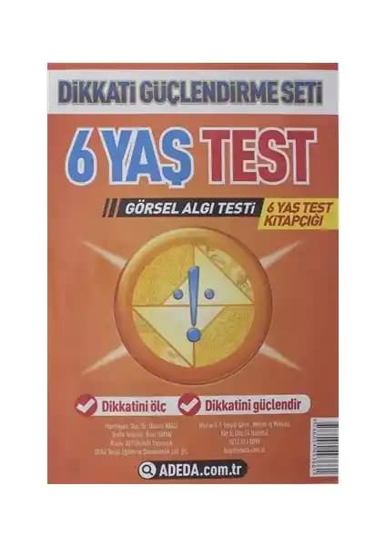 Adeda DGS 6 Yaş Görsel Algı Testi: Çocukların Dikkat ve Zeka Gelişimini Destekleyen Araç