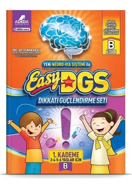 Adeda Yayıncılık Easy Dikkati Güçlendirme Seti: 3-6 Yaş Çocuklar İçin Eğitici ve Geliştirici Kaynak
