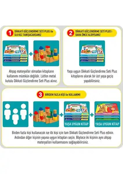 Adeda Yayıncılık Easy Dikkati Güçlendirme Seti 6-9 Yaş Çocuklar İçin Bilişsel ve Dikkat Geliştirici