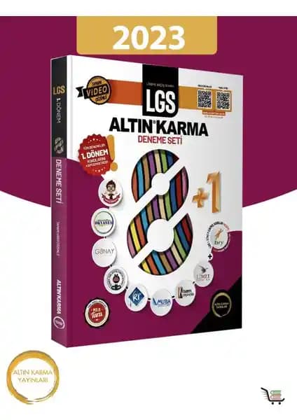Altın Karma Yayınları 2023 LGS 1. Dönem Çıkmış Soru Video Çözümlü Deneme Seti