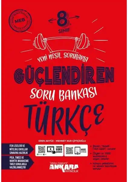 Ankara Yayıncılık 8. Sınıf LGS Güçlendiren Türkçe Soru Bankası Detaylı İnceleme