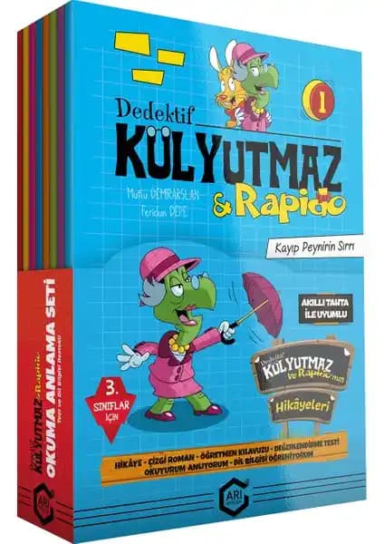 Arı Yayıncılık 3. Sınıf Dedektif Külyutmaz ve Rafido Kitap Seti Öğrenmeyi Eğlenceli Kılan Eğitim Kaynağı
