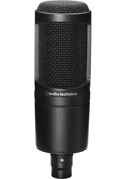Audio-Technica At2020 Geniş Diyafram Kondenser Mikrofonu Profesyonel Ses Kaydı İçin