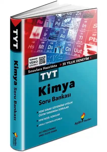 AYIN Yayınları TYT Kimya Tamamı Video Çözümlü Soru Bankası Sınava Hazırlık İçin Güncel Kaynak
