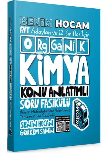 Benim Hocam AYT 2024 Organik Kimya Soru Bankası ve Konu Anlatımlı Fasikül