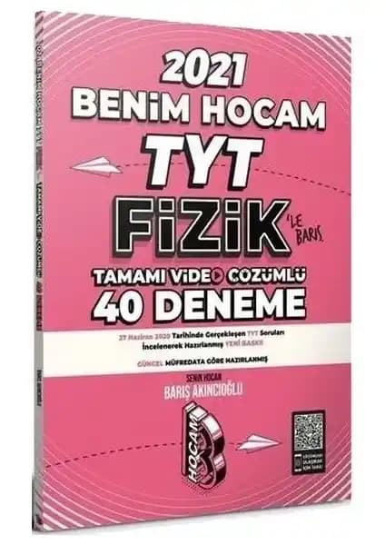 Benim Hocam Yayınları 2021 TYT Fizik Video Çözümlü Deneme Sınavları Seti
