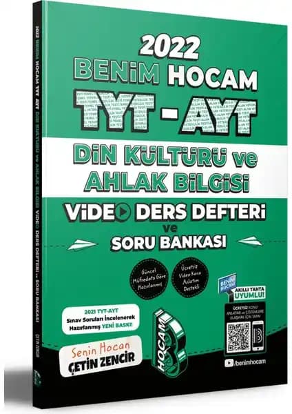 Benim Hocam Yayınları Din Kültürü ve Ahlak Bilgisi Soru Bankası ve Video Ders Seti 2022
