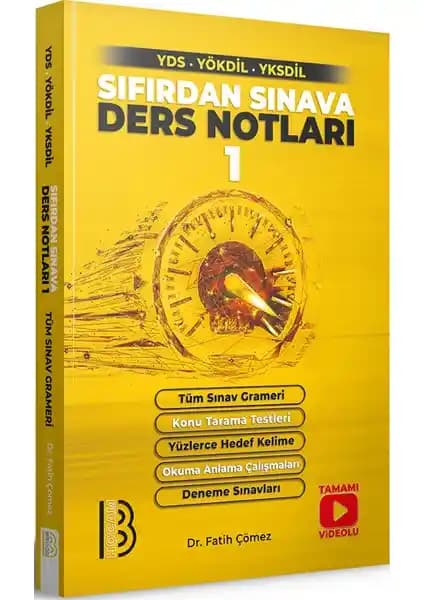 Benim Hocam Yayınları YDS YÖKDİL YKS Dil Sıfırdan Sınava Ders Notları 1 Eğitici ve Güncel Kaynak