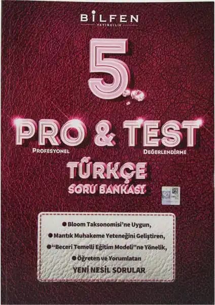 Bilfen Yayınları 5. Sınıf Pro&Test Türkçe Soru Bankası Güncel ve Güvenilir Eğitim Kaynağı