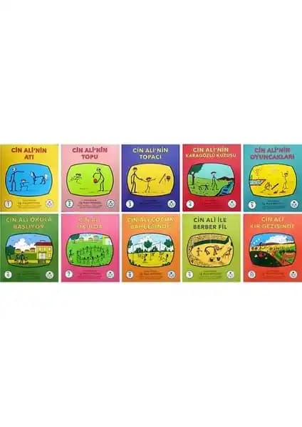 Cin Ali Kitap Seti Türkçe Çocuk Hikayeleri ve Eğitici Kitaplar Serisi