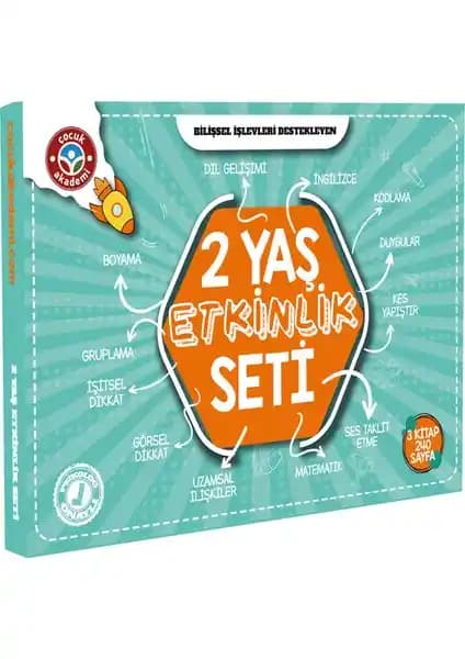 Çocuk Akademi 2 Yaş Etkinlik Seti ile Erken Çocukluk Gelişimini Destekleyin