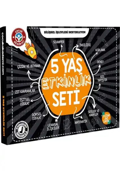 Çocuk Akademi 5 Yaş Etkinlik Seti: Gelişim Destekleyici Eğitici Materyal