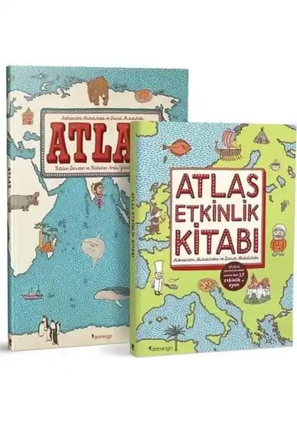 Çocuklar İçin Eğitici Atlas Seti: Renkli ve Öğretici Dünya Keşfi Kitapları