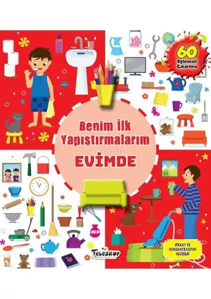 Çocuklar İçin Eğlenceli ve Öğretici Teleskop Popüler Bilim Kitabı Evde Keşifler
