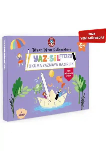 Çocuklar İçin Güvenilir ve Eğlenceli Okuma Yazma Seti Çocuk Akademi Yaz Sil Serisi