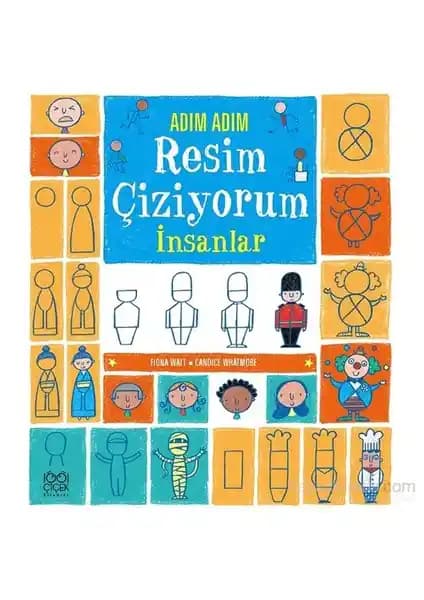 Çocuklar İçin Resim Çizme Kitabı İnsanlar: Yaratıcılığı Geliştiren Öğretici Boyama Kitabı