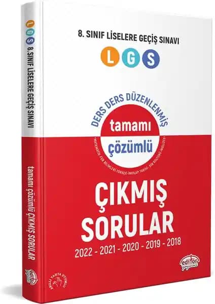 Editör Yayınları 8. Sınıf LGS Tamamı Çözümlü Çıkmış Sorular Kitabı İncelemesi