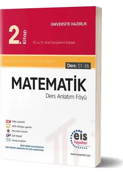 Eis Yayınları YKS Matematik 2 Kitabı DAF: Güncel ve Kapsamlı Sınava Hazırlık Kaynağı