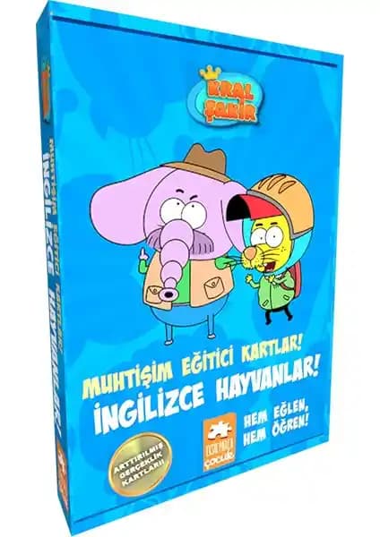 Eksik Parça Çocuk Kral Şakir Muhtişim Eğitici Kartlar ile Öğrenme ve Eğlence Bir Arada