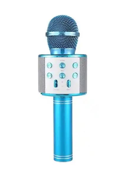 Evervox EVR KRK 02 Mavi Karaoke Mikrofonu Kablosuz Ses Efekti Özellikleriyle