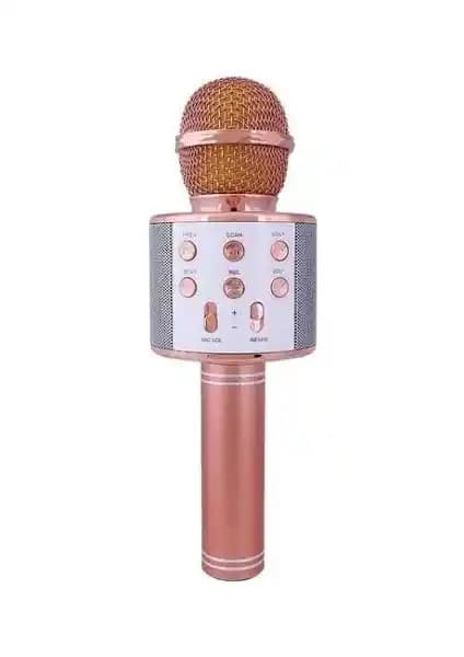 Evervox EVR KRK 02 Rose Gold Karaoke Mikrofonu Yüksek Ses Kalitesi ve Çok Fonksiyonlu Özelliklerle