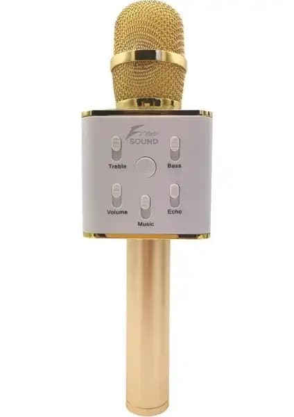 Freesound FS22 Altın Karaoke Mikrofon ve Parti Topu ile Evinizi ve Dış Mekanı Canlandırın