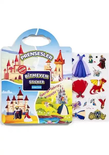 Gepettoys Prensesler Sticker Kitabım: Çocuklar İçin Yaratıcı ve Eğlenceli Öğrenme Aracı