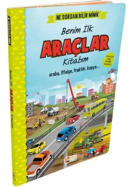 İngilizce Destekli İlk Büyük Araçlar Kitabım Çocuklar İçin Eğitici ve Renkli Öğrenme Kaynağı