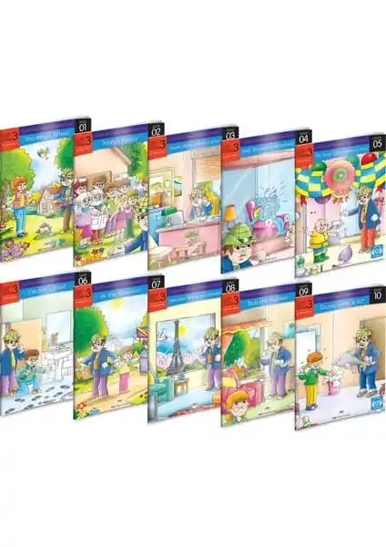 İngilizce Hikaye Seti 10 Kitap Çocuklar İçin Eğlenceli ve Eğitici Öğrenme Aracı