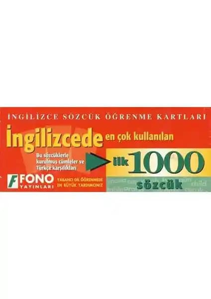 İngilizcede En Çok Kullanılan 1000 Sözcük Kitabı Fono Yayınlarıyla Dil Öğrenimini Hızlandırın