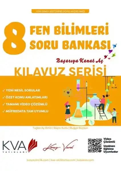 Koray Varol Akademi 8. Sınıf Fen Bilimleri Soru Bankası Güncel Müfredat ve Etkili Hazırlık İçin