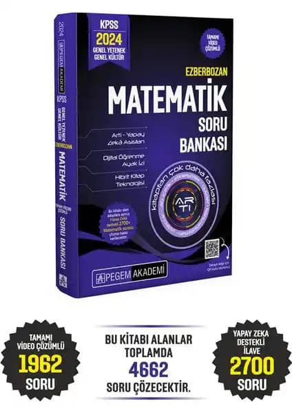 KPSS 2024 Genel Yetenek ve Genel Kültür Matematik Soru Bankası - Güncel ve Etkili Kaynak