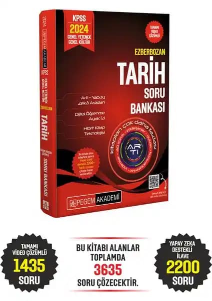 KPSS 2024 İçin Güncel ve Kapsamlı Pegem Akademi Tarih Soru Bankası