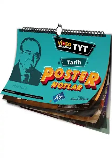 KR Akademi TYT Tarih Poster Notlar Eğitim Kitabı ile Sınava Etkili Hazırlık Rehberi