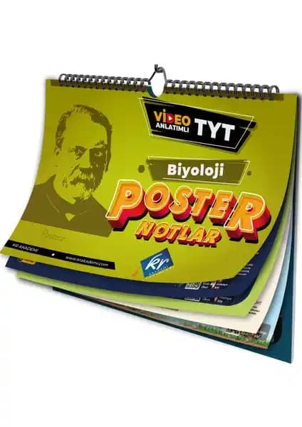 Kr Akademi Yayınları TYT Biyoloji Poster Notlar: Görsel ve Kısa Notlarla Sınava Hazırlık