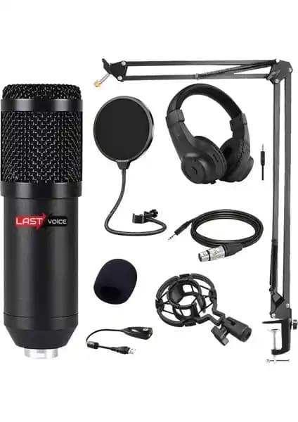 Lastvoice BM800K Mikrofon Seti Profesyonel Ses Kaydı ve Yayın İçin Uygun